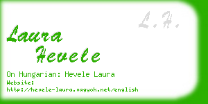 laura hevele business card